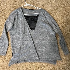Cute lace sweater size small